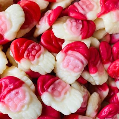 Christmas Santa Faces Sweets 120g Bag