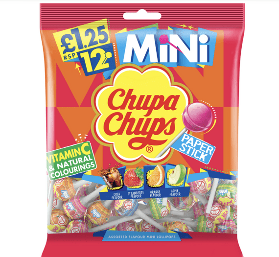 Chupa Chups Mini Lollipops x 12