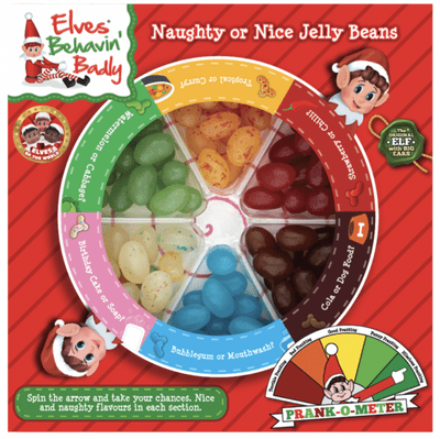 Elves Behavin' Badly Naughty or Nice Jelly Bean Game 100g