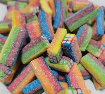 Fizzy Rainbow Bricks 120g Bag