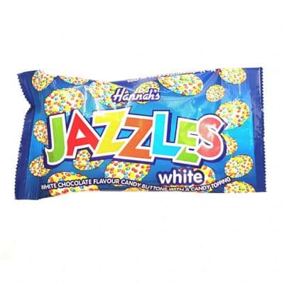 Hannah's White Chocolate Jazzles 40g