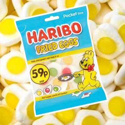 Haribo Fried Eggs 60g Snack Bag
