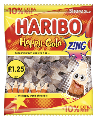 Haribo Happy Cola Zing Share Bag 140g