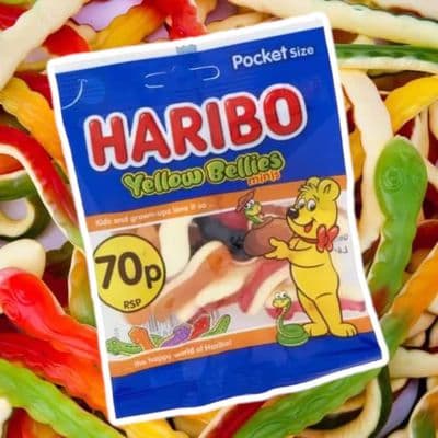 Haribo Mini Yellow Bellies Bag 60g