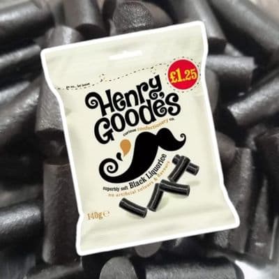 Henry Goode's Superbly Soft Black Liquorice 140g