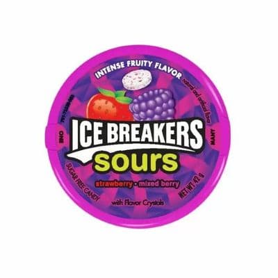 Ice Breakers Sours Strawberry & Mixed Berry BB MARCH 2025