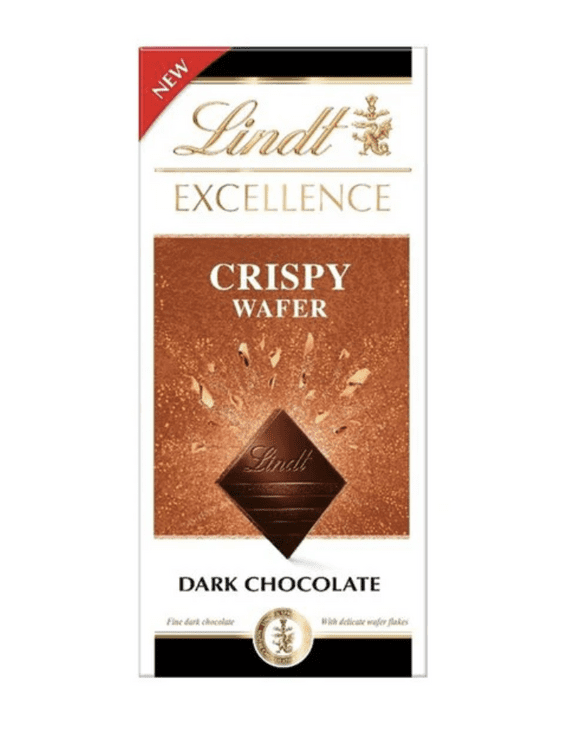 Lindt EXCELLENCE Dark Crispy Wafer bar 100g