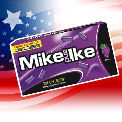 Mike & Ike Jolly Joes (Grape) Candy 141g box BEST BEFORE SEPT 25