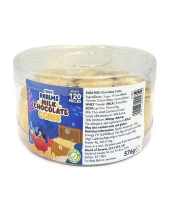 Milk Chocolate Coins Full Tub 576g