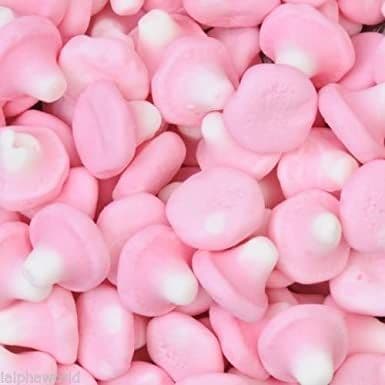 Pink Foam Mushrooms 100g Bag
