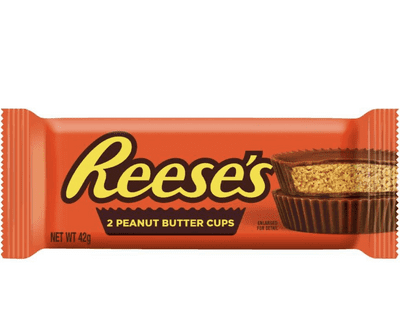 Reese's Milk Chocolate Peanut Butter Cups 42g BB APRIL 2025