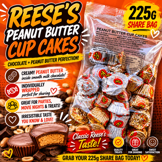 Reeses Peanut Butter Cup Cakes 225g Bag