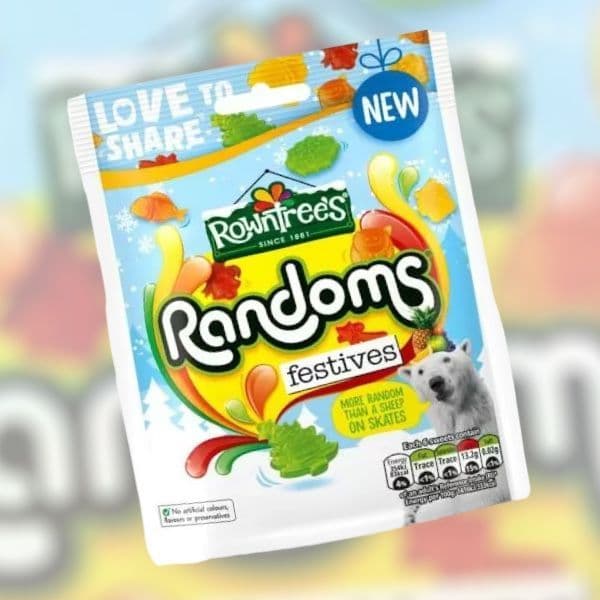 Rowntree s Randoms Festive Sweets Sharing Bag 130g