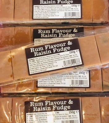 Rum and Raisin Fudge Bar