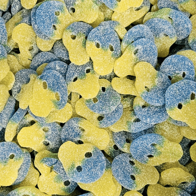 Sour Lemon & Blue Skulls 100g Bag