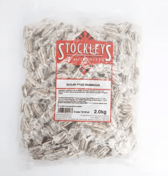 Sugar Free Mint humbugs Sweets 2Kg Bag