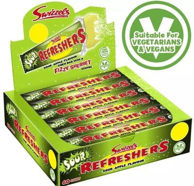 Swizzels Sour Apple bars x 60