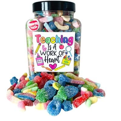 Thank You Teacher 1.5kg Fizzy Mix Sweet Jar