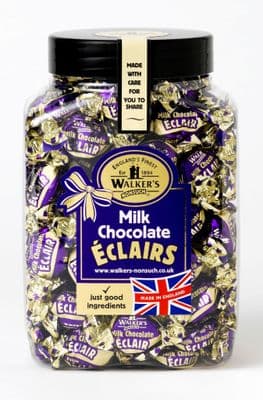 Walkers Chocolate Eclairs Jar 1.25g