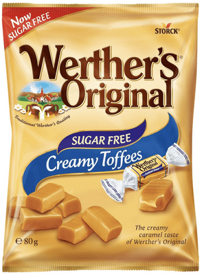 Werthers Sugar Free Creamy Toffee 65g Bag