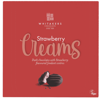 Whitakers Strawberry Creams 90g Box