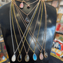 Amethyst  Sterling Silver Teardrop Necklace