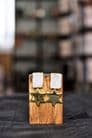 Artisanal White Druzy Handmade Earrings - Gold Plated