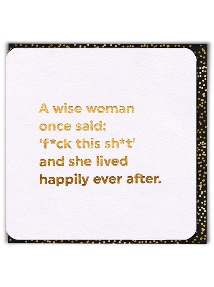 Birthday Card Wise Woman - QU062