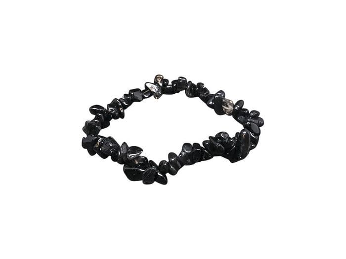 Black Obsidian Chips Bracelet