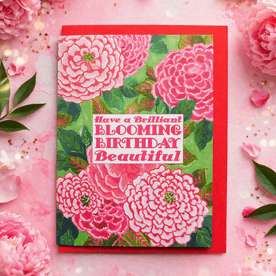 Blooming Birthday Greeting Card (Hand Illustrated )