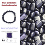 Blue Goldstone Buddha Bracelet