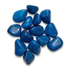Blue Howlite Crystal - Single Polished Tumblestone