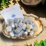 Blue Lace Agate Crystal - Single Polished Tumblestone