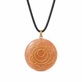 Carnelian Sacral Chakra Necklace (Disc)