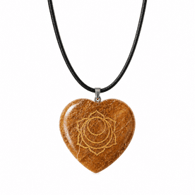 Carnelian Sacral Chakra Necklace (Heart)