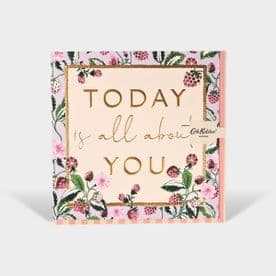 Cath Kidston Birthday Card - Today It's All About You