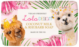 Coconut Milk and Rhubabrd - Alpaca Soap by Lola designs