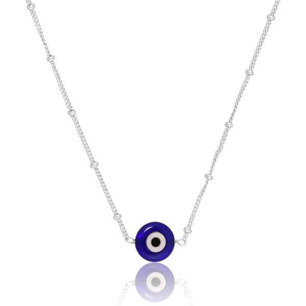 Evil Eye Sterling Silver Necklace
