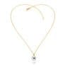 Evil Eye Sterling Silver Necklace (18k Gold Plated)