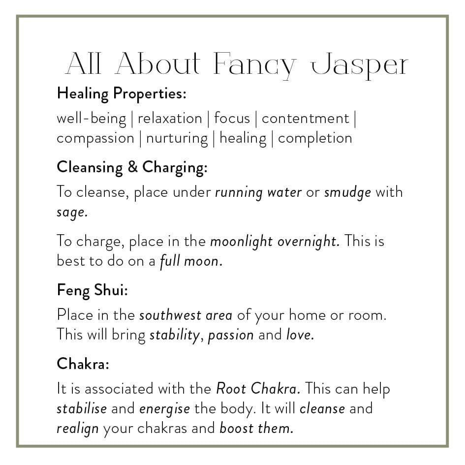 Fancy Jasper Single Polished Tumblestone