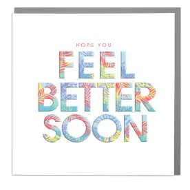 Feel Better Soon Card - Get Well card by Lola Designs
