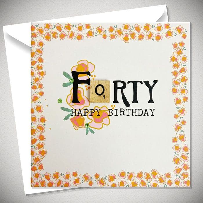 Forty '40th' Happy Birthday