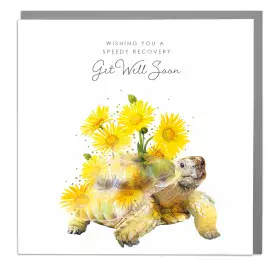 Get Well Soon Tortoise Card - by Lola Designs