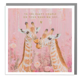 Giraffe - Wedding Day Card By Lola Design