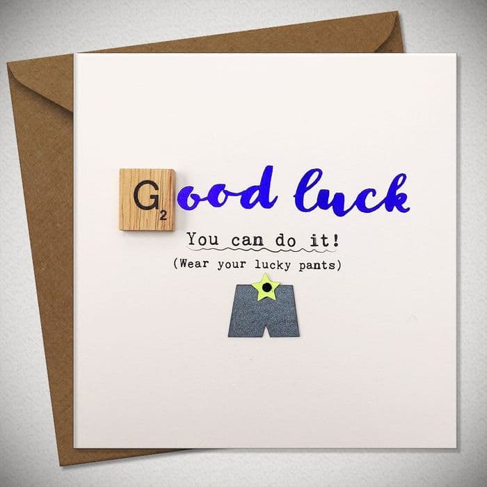 Good Luck - Wear Your Lucky Pants (Blue)