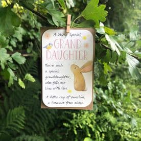 Grand Daughter Keepsake Card