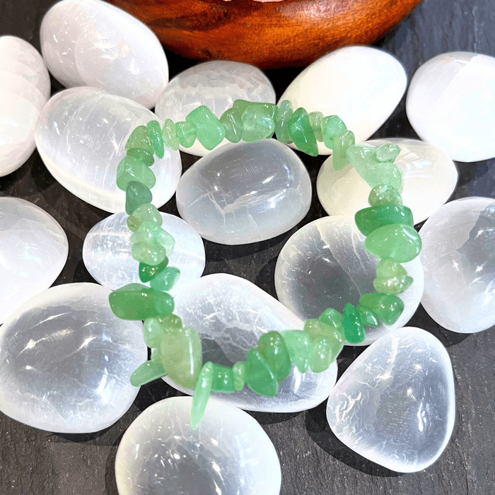 Green Aventurine Chips Bracelet
