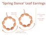 Hammered Rose Gold Leaf Earrings