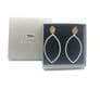 Hammered Rose Gold Silver Plated  Leaf Earrings