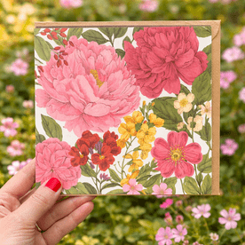 Hand Illustrated Floral Greeting Card